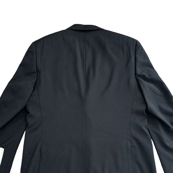 🆕Concepts By Claiborne Men’s Black Pinstripe Blazer Jacket - Picture 5 of 14